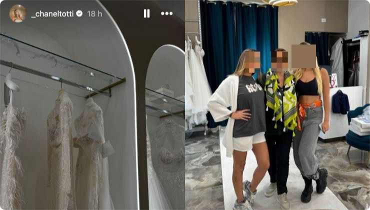 Chanel Totti sceglie abito da sposa